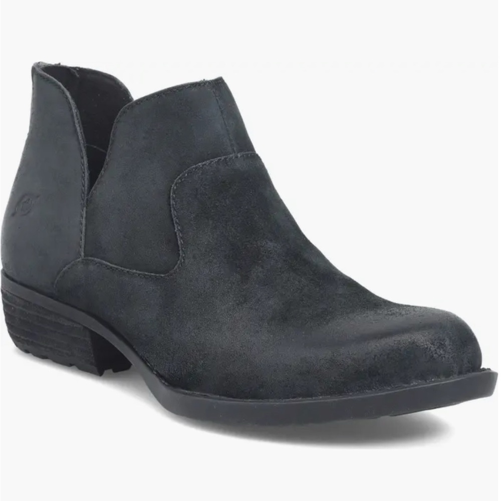 Like new Born black suede booties